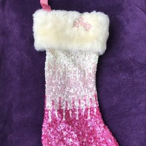 Juicy Couture Pink/Ombre Sequin Xmas Stocking